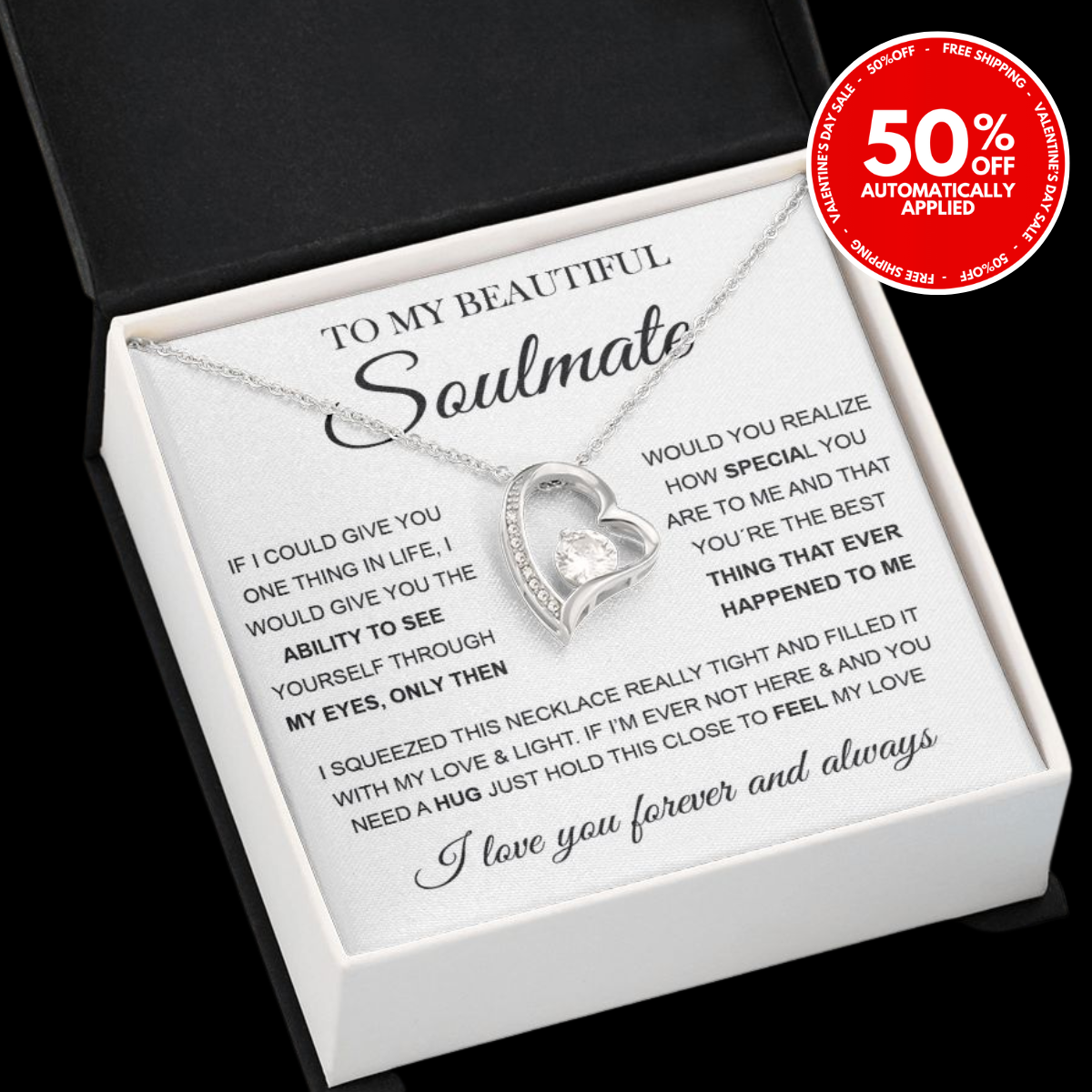 A mi hermosa alma gemela | Collar de amor para siempre ❤️