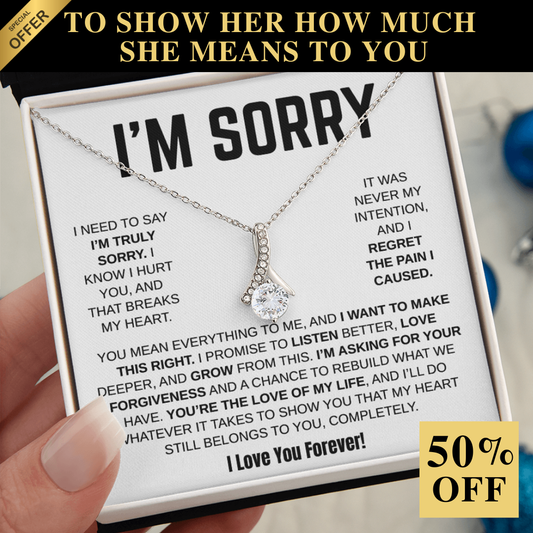 Apology Gift For Her / Alluring Beauty Necklace / I Want To Make This Right