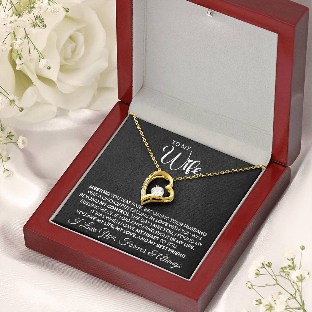 To My Wife - Forever Love Necklace - My Missing Piece