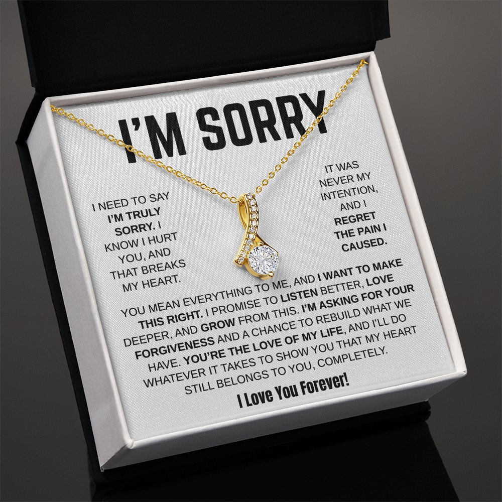Apology Gift For Her / Alluring Beauty Necklace / I Want To Make This Right