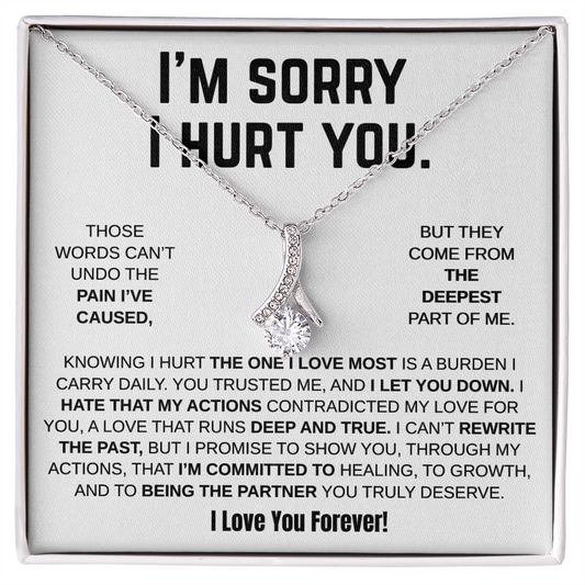 Apology Gift For Her - Alluring Beauty Necklace - I'm Sorry I Hurt You!