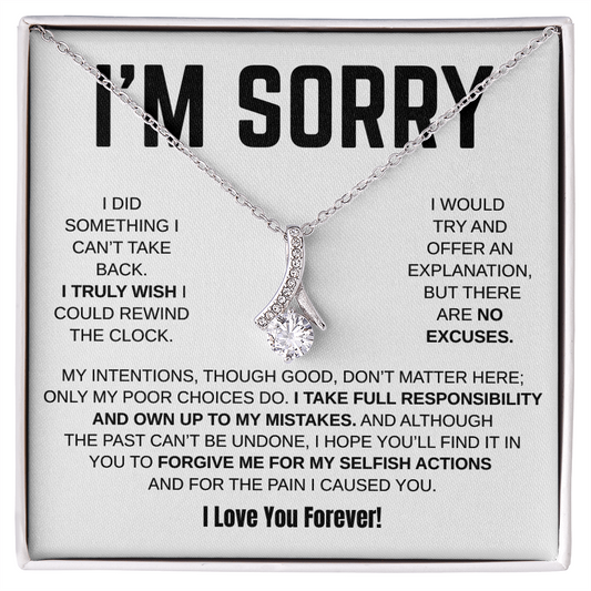 Apology Gift For Her - Alluring Beauty Necklace - I Take Full Responsibility