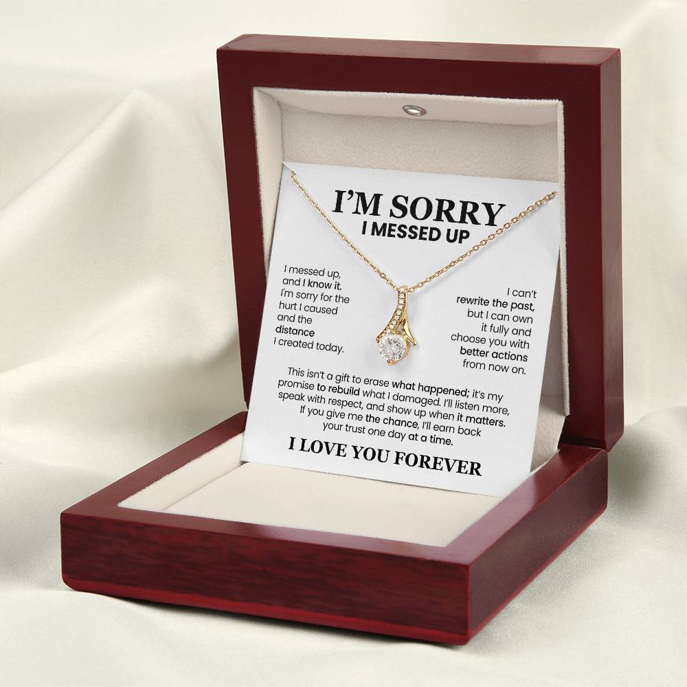Apology Gift For Her - Alluring Beauty Necklace - I’ll Earn Back Your Trust
