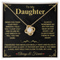 To My Daughter "When You Took Your First Breath" - Forever Love Necklace