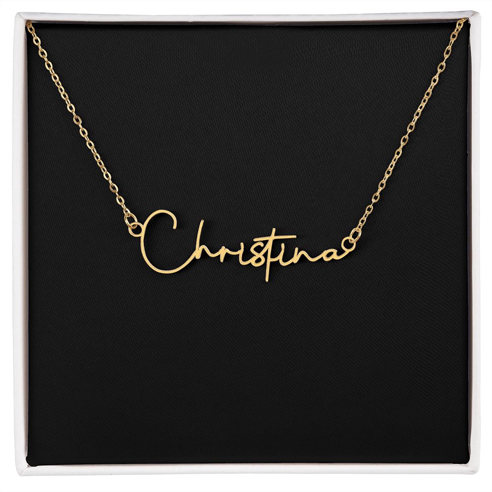 Elegant Custom Name Necklace - Signature Style - S001