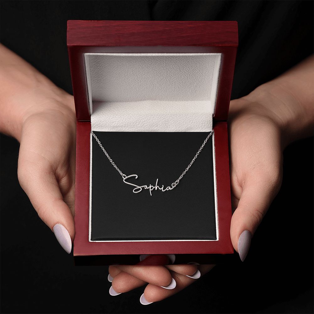 Elegant Custom Name Necklace - Signature Style - S001