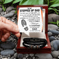 To My Stepped Up Dad - "Love You Forever" Bracelet - SD002