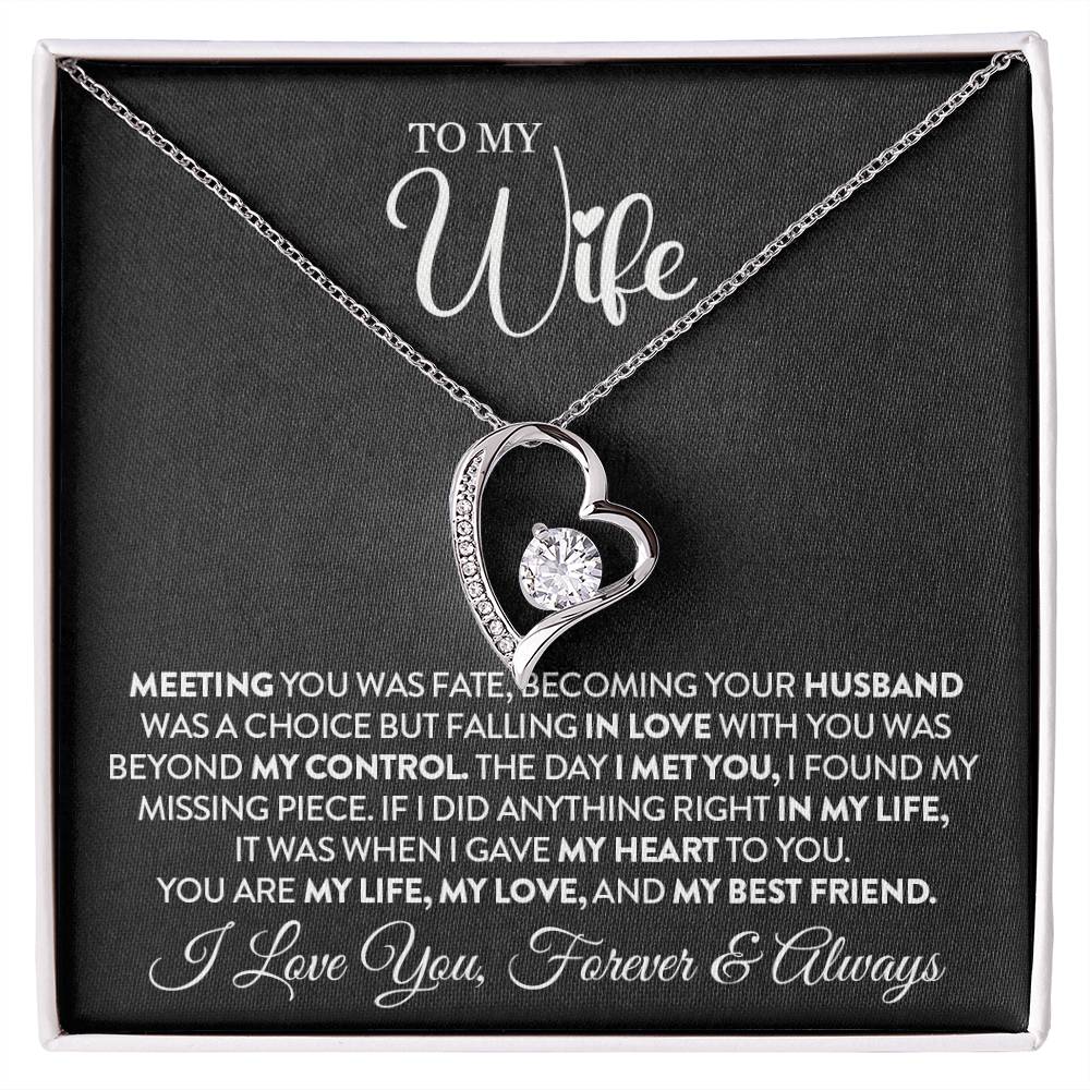To My Wife - Forever Love Necklace - My Missing Piece