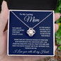 To My Loving Mom | Love Knot Necklace ❤️