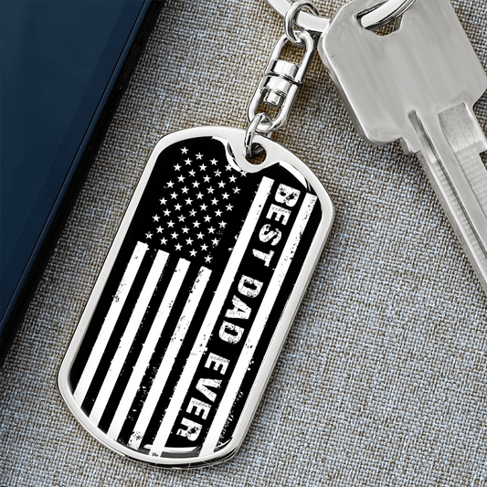 Best Dad Ever Dog Tag | Keychain