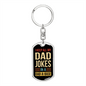 Father's Day Dog Tag Keychain | Dad a Base