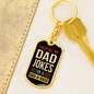 Father's Day Dog Tag Keychain | Dad a Base