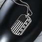 American Flag Daddy Dog Tag necklace