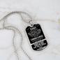 To My Dad | Dog Tag Necklace.