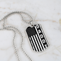 American Flag Daddy Dog Tag necklace