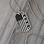 American Flag Daddy Dog Tag necklace