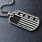 American Flag Daddy Dog Tag necklace
