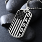 American Flag Daddy Dog Tag necklace