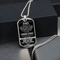 To My Dad | Dog Tag Necklace.