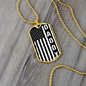 American Flag Daddy Dog Tag necklace