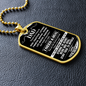 To My Dad | Dog Tag Necklace.