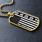 American Flag Daddy Dog Tag necklace