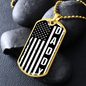 American Flag Daddy Dog Tag necklace