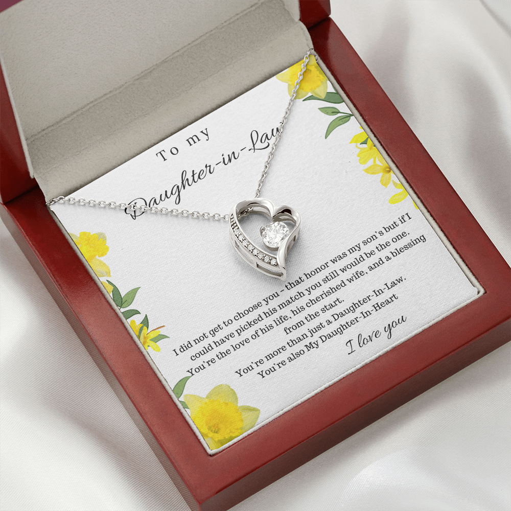 To My Daughter In Law - Forever Love Necklace