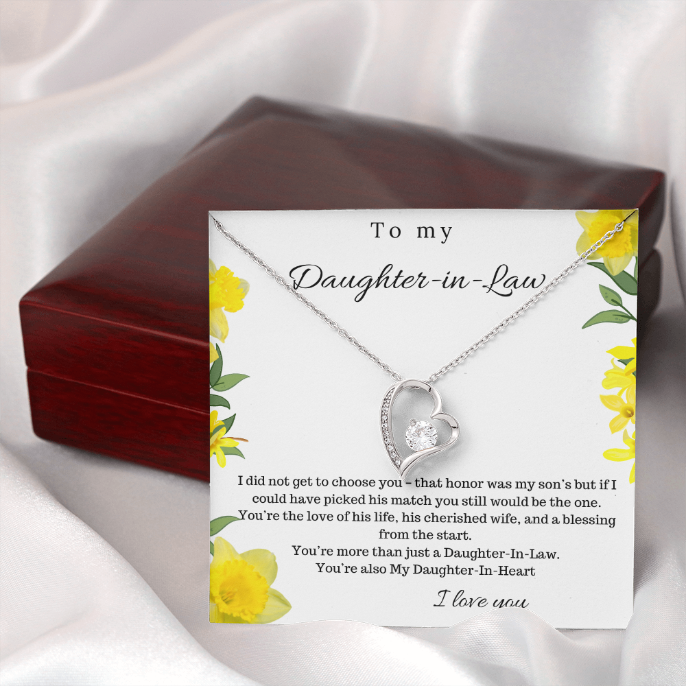 To My Daughter In Law - Forever Love Necklace
