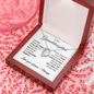 To my Granddaughter - Alway keep me in your heart - Forever Love Necklace