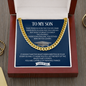 To My Son | Graduation | Cuban Link Chain Necklace