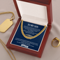 To My Son | Graduation | Cuban Link Chain Necklace