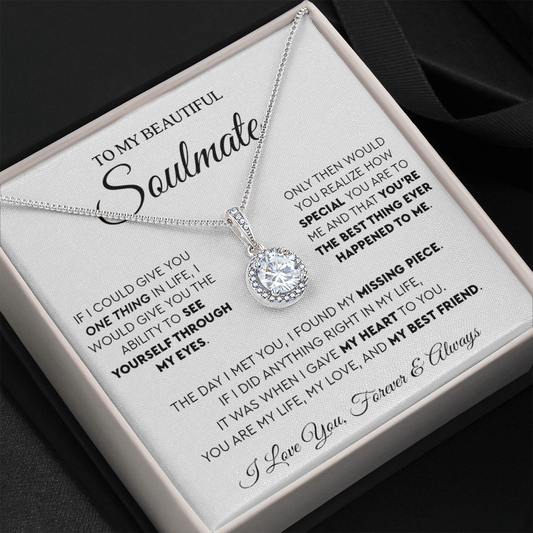 A mi hermosa alma gemela | Collar de esperanza eterna