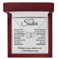 To my sister - I will always love you - Perfect Pair Necklace