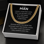 To My Man - I Will Always Love You - Cuban Link Necklace