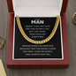 To My Man - I Will Always Love You - Cuban Link Necklace