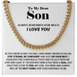 To My Son - Always Remember - Cuban Link Chain