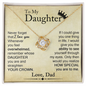 To My Daughter | Love Knot Necklace