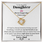 To My Daughter - Love knot Necklace
