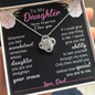 To My Daughter | Love Knot Necklace