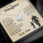 To My Daughter - Love Knot Necklace ❤️