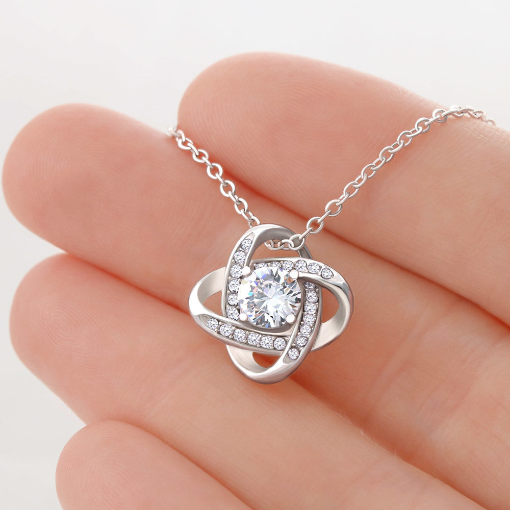 To My Granddaughter - Love Knot Necklace ❤️