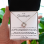 To My Granddaughter - Love Knot Necklace