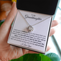 To My Granddaughter - Love Knot Necklace
