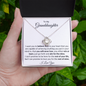 To My Granddaughter - Love Knot Necklace
