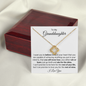 To My Granddaughter - Love Knot Necklace