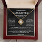 To My Beautiful Daughter - Love Knot Necklace