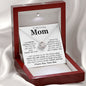 To My Caring Mom - Love Knot Necklace M501