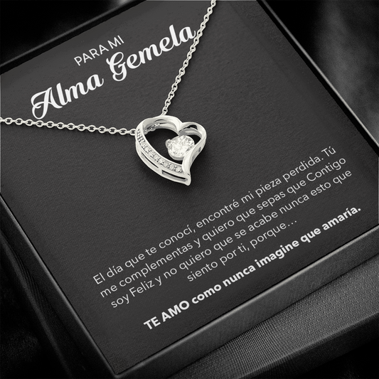PARA MI ALMA GEMELA | Collar de amor para siempre