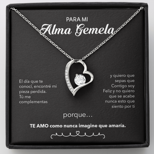 PARA MI ALMA GEMELA | Collar de amor para siempre